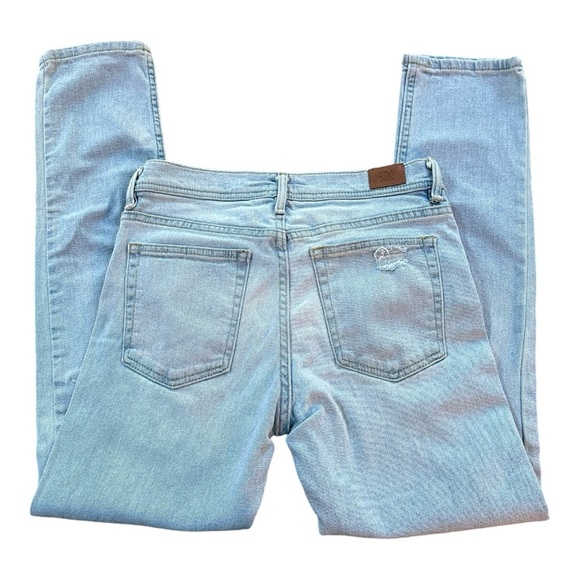 BDG Urban Outfitters Patch Jeans Light Wash High Rise Skinny Stretch Denim Jeans - Picture 5 of 15